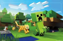POSTER MINECRAFT OCELOT CHASE